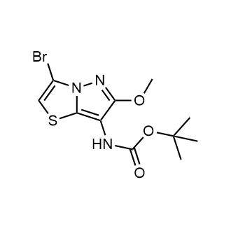 (3-Bromo-6-methoxy-pyrazolo[5,1-b]thiazol-7-yl)-carbamic acid tert-butyl ester|CS-0341708