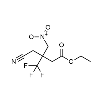 4-Cyano-3-nitromethyl-3-trifluoromethyl-butyric acid ethyl ester|CS-0341724