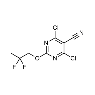 4,6-Dichloro-2-(2,2-difluoro-propoxy)-pyrimidine-5-carbonitrile|CS-0341856