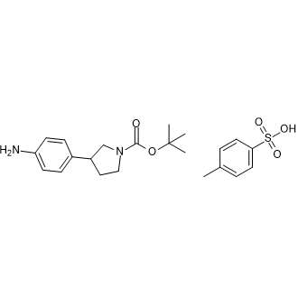 3-(4-Amino-phenyl)-pyrrolidine-1-carboxylic acid tert-butyl ester tosylate|CS-0342653