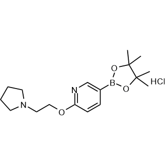 2-(2-Pyrrolidin-1-yl-ethoxy)-pyridine-5-boronic acid pinacol ester hydrochloride|CS-0342681