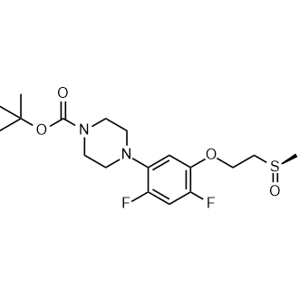 (R)-tert-Butyl 4-(2,4-difluoro-5-(2-(methylsulfinyl)ethoxy)phenyl)piperazine-1-carboxylate|CS-0343343