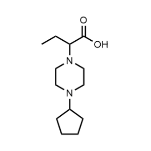 2-(4-Cyclopentylpiperazin-1-yl)butanoic acid|CS-0344258