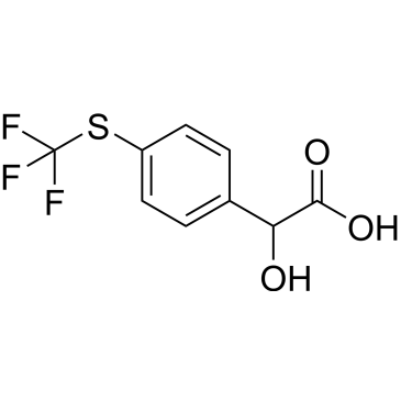 2-Hydroxy-2-(4-((trifluoromethyl)thio)phenyl)acetic acid|CS-0344877
