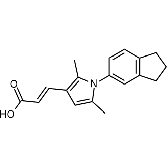 3-(1-(2,3-Dihydro-1h-inden-5-yl)-2,5-dimethyl-1h-pyrrol-3-yl)acrylic acid|CS-0345014