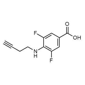 4-(But-3-yn-1-ylamino)-3,5-difluorobenzoic acid|CS-0345176