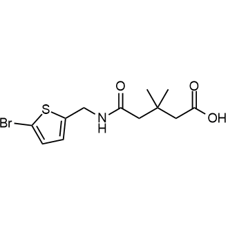 5-(((5-Bromothiophen-2-yl)methyl)amino)-3,3-dimethyl-5-oxopentanoic acid|CS-0345477