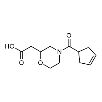 2-(4-(Cyclopent-3-ene-1-carbonyl)morpholin-2-yl)acetic acid|CS-0345803