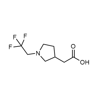 2-(1-(2,2,2-Trifluoroethyl)pyrrolidin-3-yl)acetic acid|CS-0345805