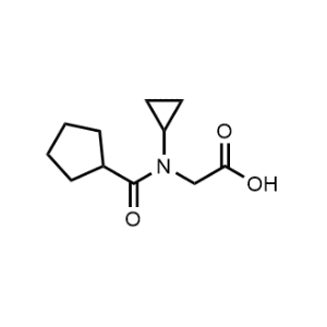 N-(Cyclopentanecarbonyl)-N-cyclopropylglycine|CS-0346162