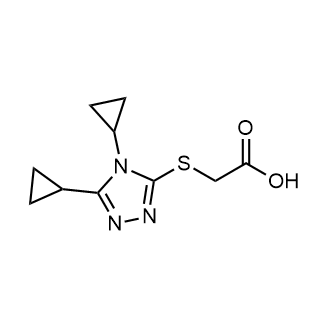 2-((4,5-Dicyclopropyl-4h-1,2,4-triazol-3-yl)thio)acetic acid|CS-0346371
