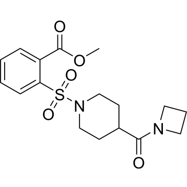 Methyl 2-((4-(azetidine-1-carbonyl)piperidin-1-yl)sulfonyl)benzoate|CS-0347311