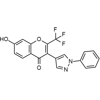 7-Hydroxy-3-(1-phenyl-1h-pyrazol-4-yl)-2-(trifluoromethyl)-4h-chromen-4-one|CS-0348549