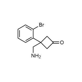 3-(Aminomethyl)-3-(2-bromophenyl)cyclobutan-1-one|CS-0348871