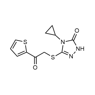 4-Cyclopropyl-5-((2-oxo-2-(thiophen-2-yl)ethyl)thio)-2,4-dihydro-3h-1,2,4-triazol-3-one|CS-0349079