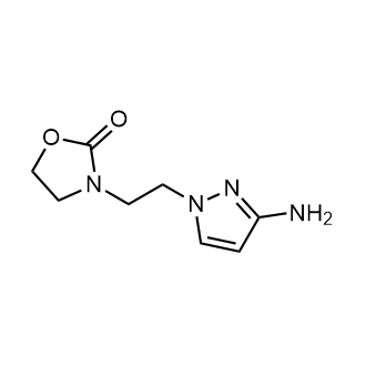 3-(2-(3-Amino-1h-pyrazol-1-yl)ethyl)oxazolidin-2-one|CS-0349819