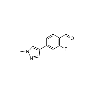 2-Fluoro-4-(1-methyl-1h-pyrazol-4-yl)benzaldehyde|CS-0349948