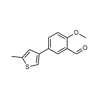 2-Methoxy-5-(5-methylthiophen-3-yl)benzaldehyde|CS-0350014