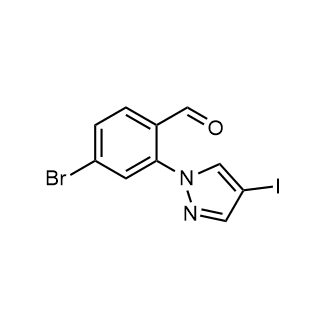 4-Bromo-2-(4-iodo-1h-pyrazol-1-yl)benzaldehyde|CS-0350060