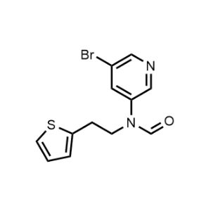 N-(5-Bromopyridin-3-yl)-N-(2-(thiophen-2-yl)ethyl)formamide|CS-0350450