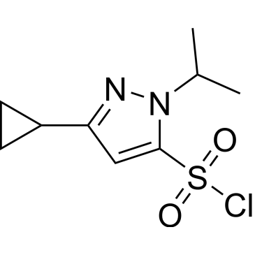 3-Cyclopropyl-1-isopropyl-1h-pyrazole-5-sulfonyl chloride|CS-0350698