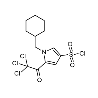 1-(Cyclohexylmethyl)-5-(2,2,2-trichloroacetyl)-1h-pyrrole-3-sulfonyl chloride|CS-0351286
