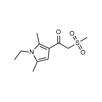1-(1-Ethyl-2,5-dimethyl-1h-pyrrol-3-yl)-2-(methylsulfonyl)ethan-1-one|CS-0351481
