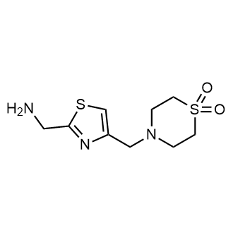 4-((2-(Aminomethyl)thiazol-4-yl)methyl)thiomorpholine 1,1-dioxide|CS-0352254