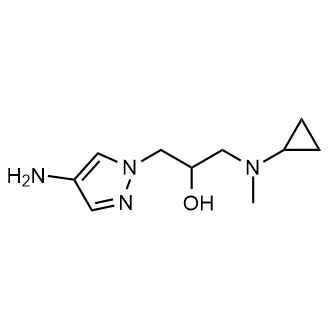 1-(4-Amino-1h-pyrazol-1-yl)-3-(cyclopropyl(methyl)amino)propan-2-ol|CS-0352777