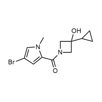 (4-Bromo-1-methyl-1h-pyrrol-2-yl)(3-cyclopropyl-3-hydroxyazetidin-1-yl)methanone|CS-0353398