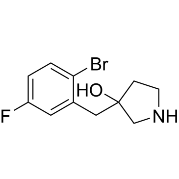 3-(2-Bromo-5-fluorobenzyl)pyrrolidin-3-ol|CS-0353465