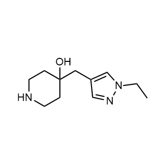 4-((1-Ethyl-1h-pyrazol-4-yl)methyl)piperidin-4-ol|CS-0353562