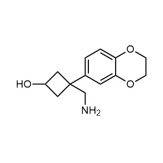 3-(Aminomethyl)-3-(2,3-dihydrobenzo[b][1,4]dioxin-6-yl)cyclobutan-1-ol|CS-0354398