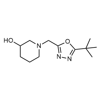 1-((5-(Tert-butyl)-1,3,4-oxadiazol-2-yl)methyl)piperidin-3-ol|CS-0354476