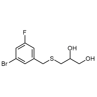 3-((3-Bromo-5-fluorobenzyl)thio)propane-1,2-diol|CS-0354809