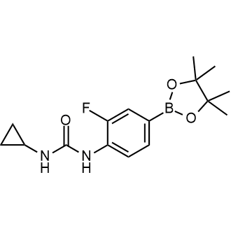 1-Cyclopropyl-3-(2-fluoro-4-(4,4,5,5-tetramethyl-1,3,2-dioxaborolan-2-yl)phenyl)urea|CS-0356723