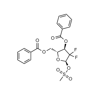 ((2R,3R,5R)-3-(benzoyloxy)-4,4-difluoro-5-((methylsulfonyl)oxy)tetrahydrofuran-2-yl)methyl benzoate