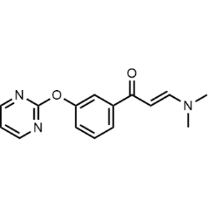 (E)-3-(dimethylamino)-1-(3-(pyrimidin-2-yloxy)phenyl)prop-2-en-1-one|CS-0357385