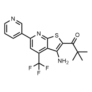 1-(3-Amino-6-(pyridin-3-yl)-4-(trifluoromethyl)thieno[2,3-b]pyridin-2-yl)-2,2-dimethylpropan-1-one|CS-0357717