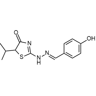 2-(2-(4-Hydroxybenzylidene)hydrazinyl)-5-isopropylthiazol-4(5H)-one|CS-0358259