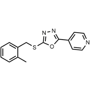 2-((2-Methylbenzyl)thio)-5-(pyridin-4-yl)-1,3,4-oxadiazole|CS-0358298