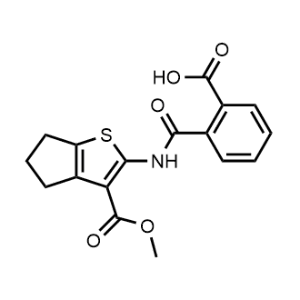 2-((3-(Methoxycarbonyl)-5,6-dihydro-4H-cyclopenta[b]thiophen-2-yl)carbamoyl)benzoic acid|CS-0358303