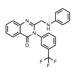 2-((Phenylamino)methyl)-3-(3-(trifluoromethyl)phenyl)quinazolin-4(3H)-one|CS-0358418