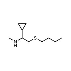2-(Butylthio)-1-cyclopropyl-N-methylethan-1-amine|CS-0358815