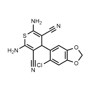 2,6-Diamino-4-(6-chlorobenzo[d][1,3]dioxol-5-yl)-4H-thiopyran-3,5-dicarbonitrile|CS-0359006