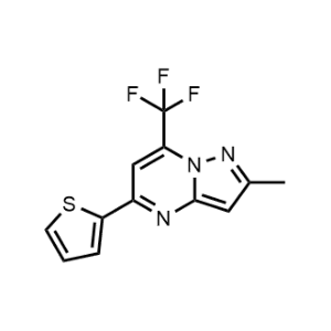 2-Methyl-5-(thiophen-2-yl)-7-(trifluoromethyl)pyrazolo[1,5-a]pyrimidine|CS-0359319