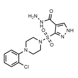 3-((4-(2-Chlorophenyl)piperazin-1-yl)sulfonyl)-1H-pyrazole-4-carbohydrazide|CS-0359390