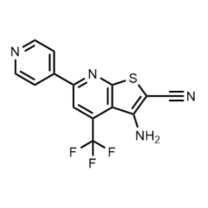 3-Amino-6-(pyridin-4-yl)-4-(trifluoromethyl)thieno[2,3-b]pyridine-2-carbonitrile|CS-0359733