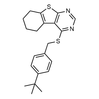 4-((4-(Tert-butyl)benzyl)thio)-5,6,7,8-tetrahydrobenzo[4,5]thieno[2,3-d]pyrimidine|CS-0359980