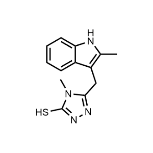 4-Methyl-5-((2-methyl-1H-indol-3-yl)methyl)-4H-1,2,4-triazole-3-thiol|CS-0360461